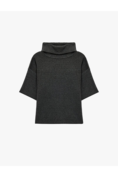 Koton Short Sleeve Wide Turtleneck Knitwear Sweater