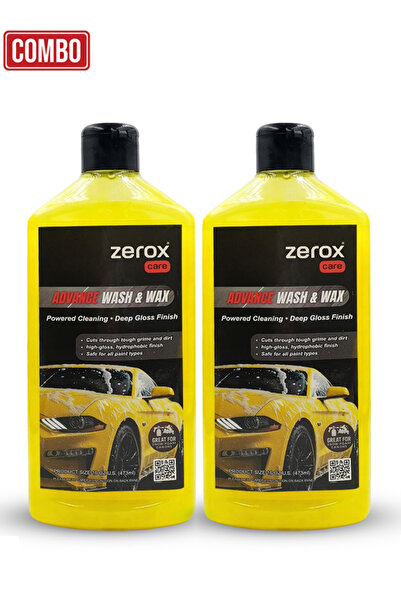 Zerox عبوة من قطعتين من شامبو السيارات المتطور للغسيل والتلميع Z8116 مع حماية...