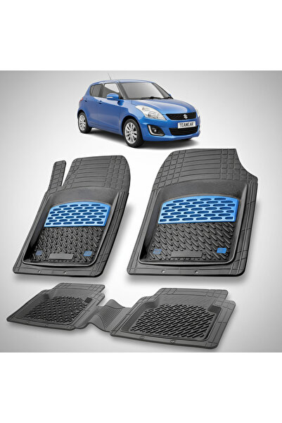 TEAMCAR Συμβατά πατάκια δαπέδου Suzuki Swift 4 Hatchback 2010-2017 | Μπλε