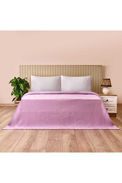 Evidea Soft Rete Tek Kişilik Pike - Mor - 160x220 cm