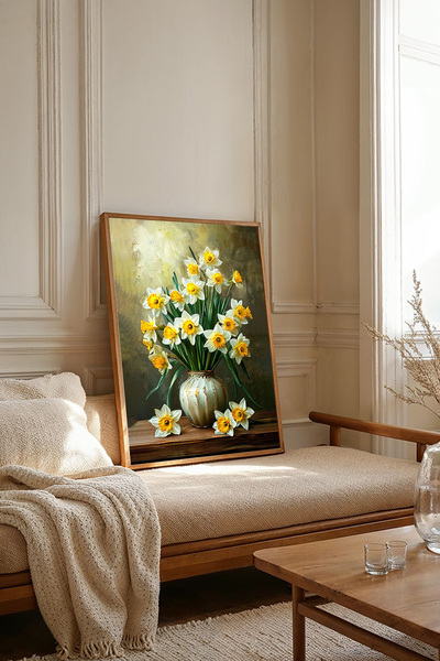 Dekorsiahome Tablou dintr-o singură bucată cu ramă din lemn TK3197