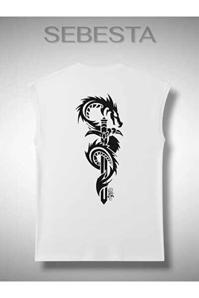 Sebesta Fashion Back Printed Cotton 0-Neck Premium Oversize Sports Top