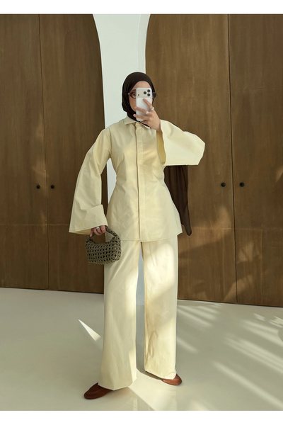 MODA AKSA 8993 BEL AYARLANABİLİR MEVSİMLİL TAKIM vanilya