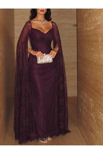 Easycupp فستان أميرة البرقوق الملكي