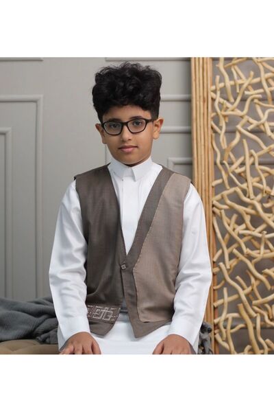 obejana Children's vest - brown