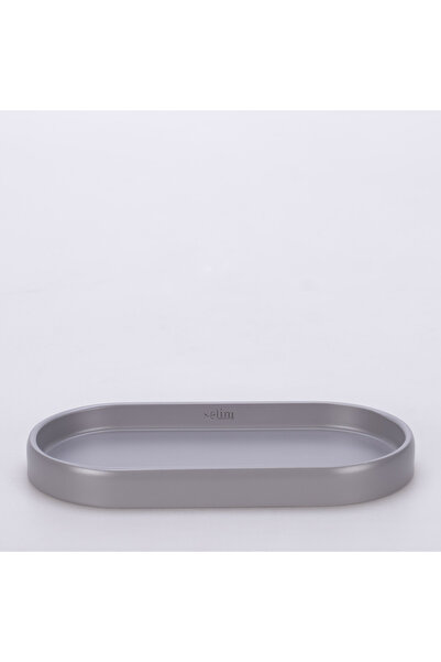 Selim Tiny Oval Tray Gray