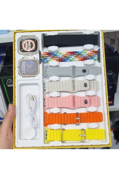 Generic Techno Teko TK 11 Ultra Smartwatch with 8 Straps