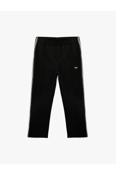 Koton Embroidery Detailed Ribbed Pocketed Loose Fit Sweatpants