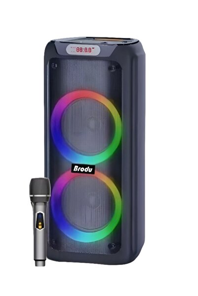 Tastech BÜYÜK BOY KABLOSUZ MİKROFONLU BLUETOOTH HOPARLÖR ŞARJLI KABLOSUZ SES ...