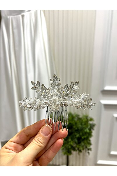 Taşmeran Crystal Stone Design Bridal Head Accessory Hairpin High Quality Wedd...