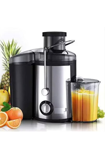 BASE Fruit and vegetable juicer 800W with 2 speeds + Pulse Anti-drip, Black/S...