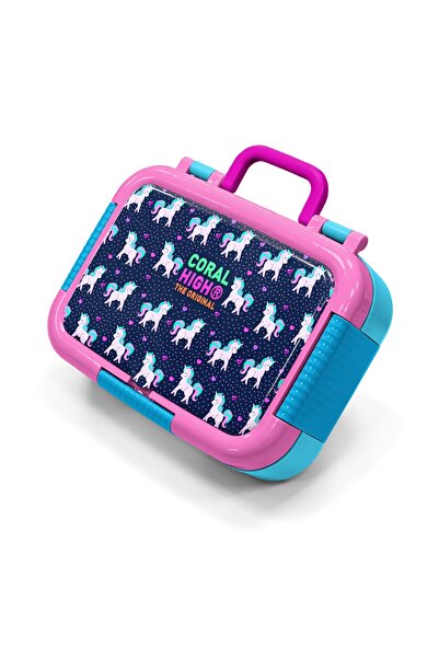 Coral High Παιδικό κουτί φαγητού από ανοξείδωτο ατσάλι με μοτίβο μονόκερου σε...