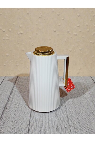 WDA 1.0L Thermal Coffee Pot Vacuum Flask – Heat & Cold Retention Wooden Handle