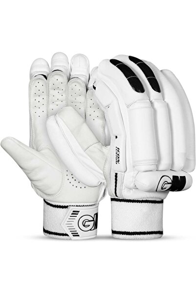 GM Icon Custom Professional Men’s RH Cricket Batting Gloves White/Black Maxim...