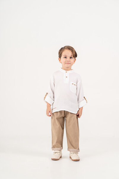 JNF kids Baby Boy & Child Holiday Long Sleeve Stylish Shirt and Pants Set