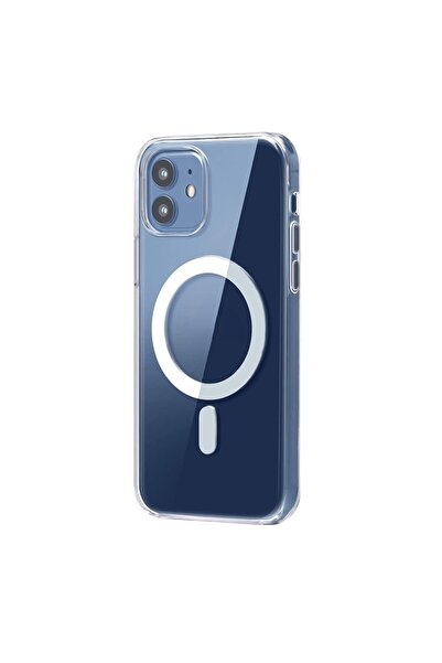 Paladyum Case غطاء صلب شفاف متوافق مع iPhone 11، لا يصفر، ويتميز بخاصية Magsafe