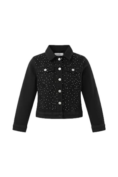 MODA AÇELYA Kız Çocuk Taşlı Jeans Ceket