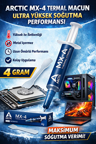 arestech Arctic Mx-4 Termal Macun -ultra Yüksek Kaliteli Soğutma 4gr.