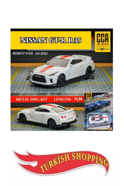 CCA 1:64 Ölçek Metal Süspansiyonlu Nissan Gtr R35 50th Anniversary