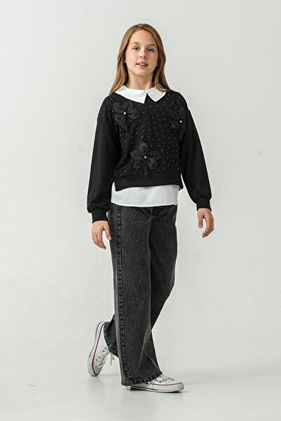 Minigimin Cicileri Set 3 piese pentru fetițe cu aplicații florale și detalii ...