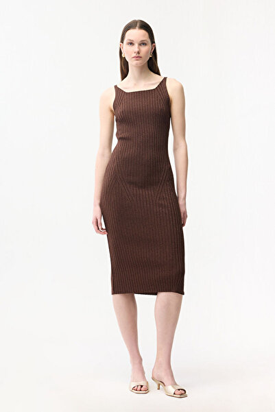 adL Simli Uzun Triko Elbıse