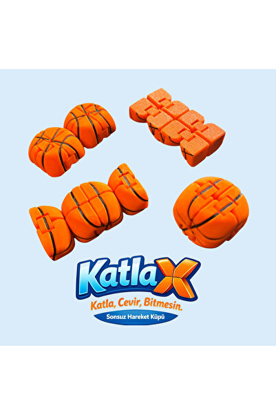 ModuLab KatlaX KatlaX™ BASKETBOL TOPU Sonsuzluk Küpü – Katlanabilir Stres Gid...