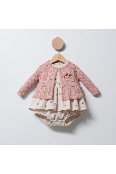 Coolimino Baby Girl Double Set with Flower Pattern