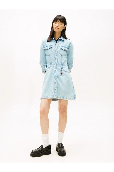 Tommy Hilfiger Mini Trucker Denim Women's Denim Dress Dw0Dw220041A5