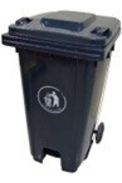 GCCE Plastic Dust Bin with Pedal, 120 Liter Capacity, Grey