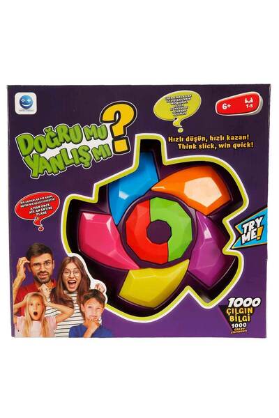 Smile Games Sesli ve Işıklı Doğru Mu Yanlış Mı Kutu Oyunu