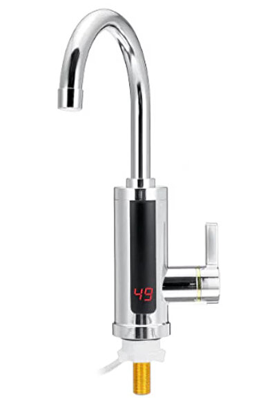 BASE Electric faucet with instant heating, temperature display, power 3000W