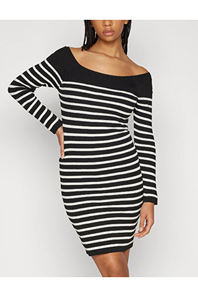 Evendi Short dress, Black/White