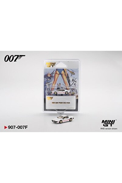 mini gt 907 BL Lotus Esprit Turbo White "Sadece Gözleriniz İçin" 1/64 Model A...