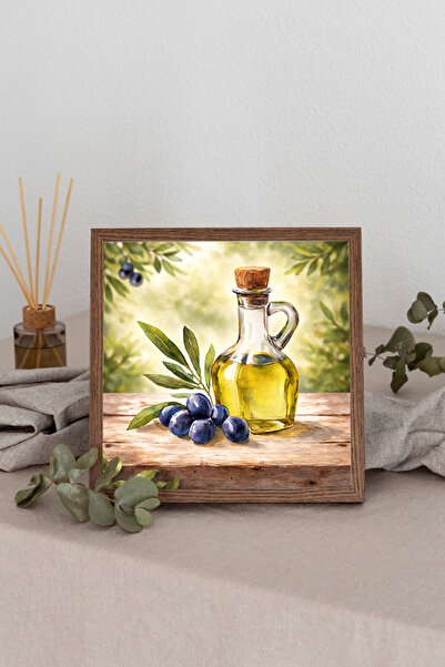 Dekorsiahome Tablou pătrat cu ramă din lemn TK3253