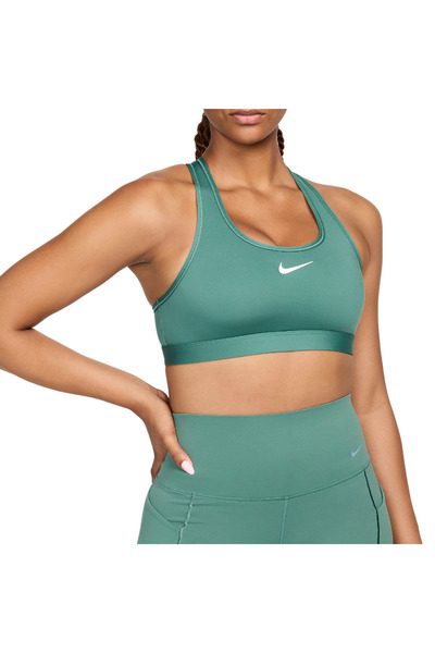 Nike Women's running bra Swoosh SS 2024-Turquoise-S