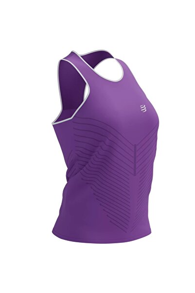 Compressport Maiou alergare dama Performance SS 2024-Lila-L