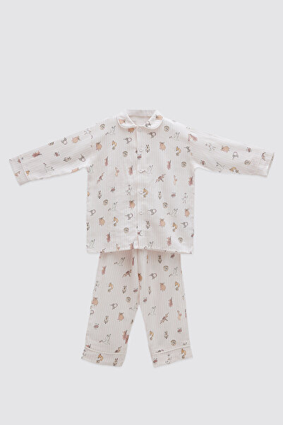 Atelier Babbi 100% Cotton Pajama Set - Theatre / Pink