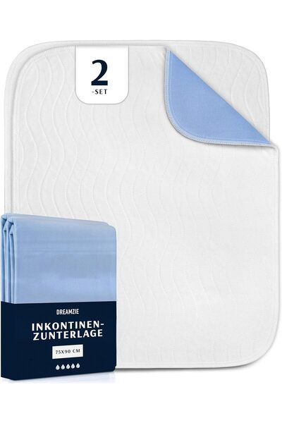 Dreamzie Washable Incontinence Pad 75 x 90 cm - Mattress Protector Absorbent ...