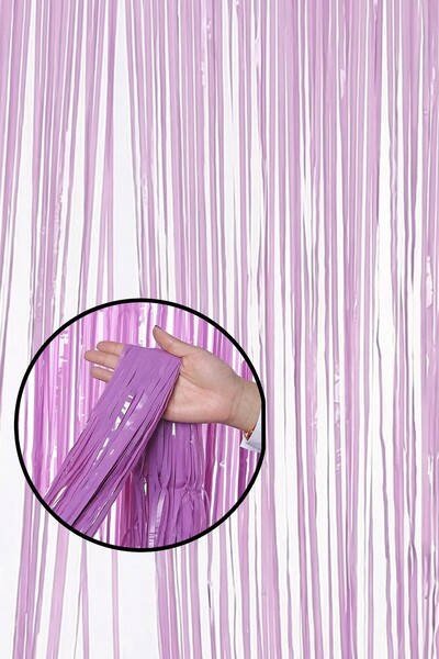 PEKSHOP Lila Fon Perdesi 100x200 cm Arka Fon Kapı Perde Lila Renk