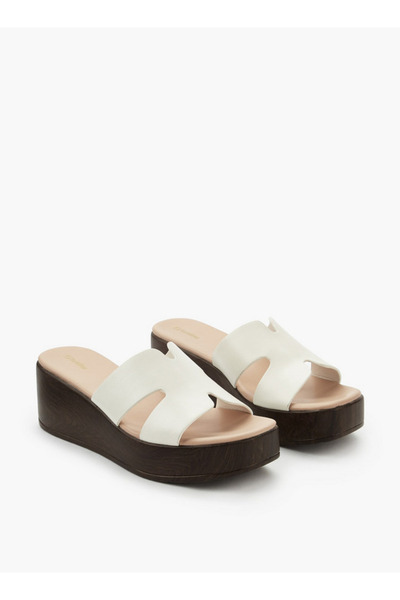 Surestep Women Platform Heel Slip-On Sandals