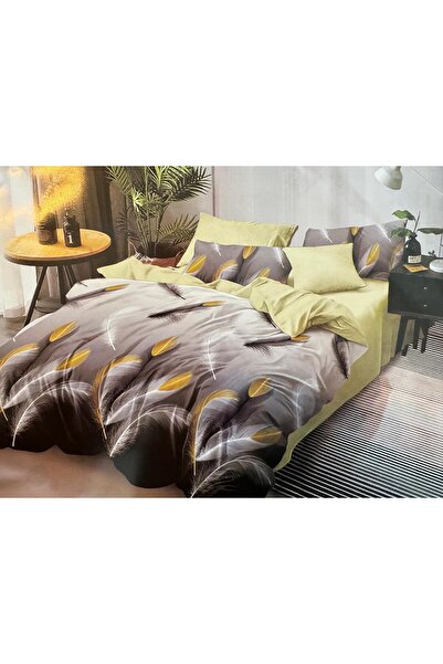 CASA Duvet Cover Set 6 PIECES-FINE PREMIUM 230cmx250cmx1, WITH Stretchy