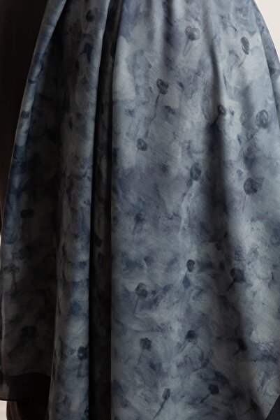 Emare Uzak Bahçe Με σχέδιο Μαλακό Σάλι - Μπλε