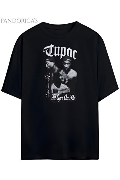 Grafftee Clothing Pandorica's Tupac Shakur Tasarımı Unisex Pamuklu T-shirt