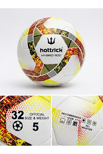 Hattrick Hybrid 900 No:5 Football Ball-Official Size 5, 32 Panels, Suitable f...
