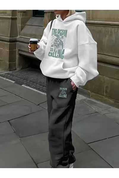 Flaubert γυναικείο φούτερ με στάμπα - σετ 2 τεμαχίων φούτερ και παντελόνι φόρ...