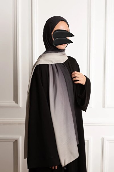 Emare Μαλακό σάλι ντεγκραντέ - Μαύρο