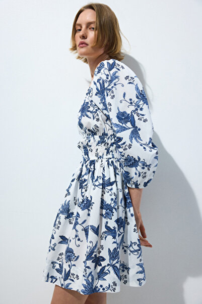 H&M Pamuklu ve Kloş Etekli Elbise