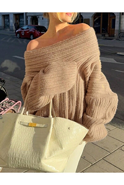 Evendi Oversized Blouse, Brown