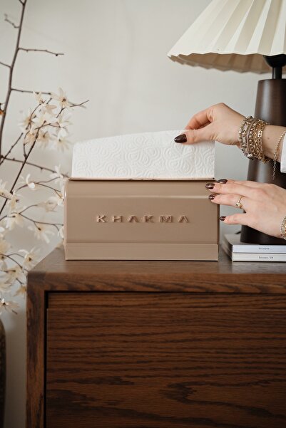KHAKMA Mocha Paper Towel Holder & Napkin Holder – Stylishly Designed Decorati...