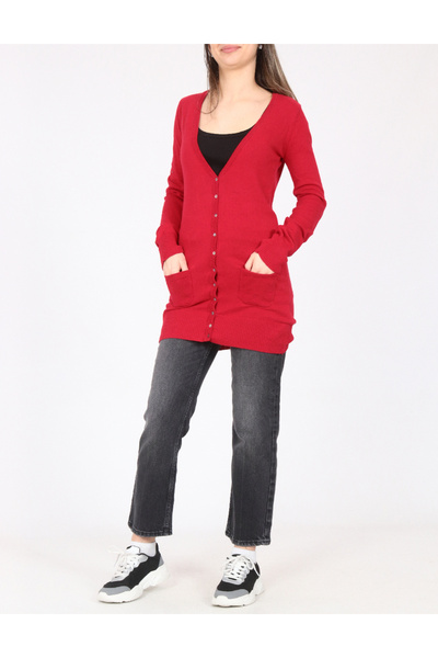 Evendi Cardigan, Red